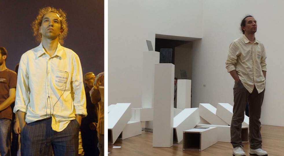 Doppelfoto mit 'Standing Man' vom Taksim Platz